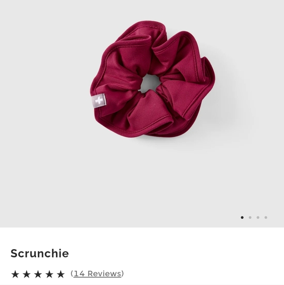 NWT Figs Brand Scrunchie Deep Cranberry - Picture 5 of 5
